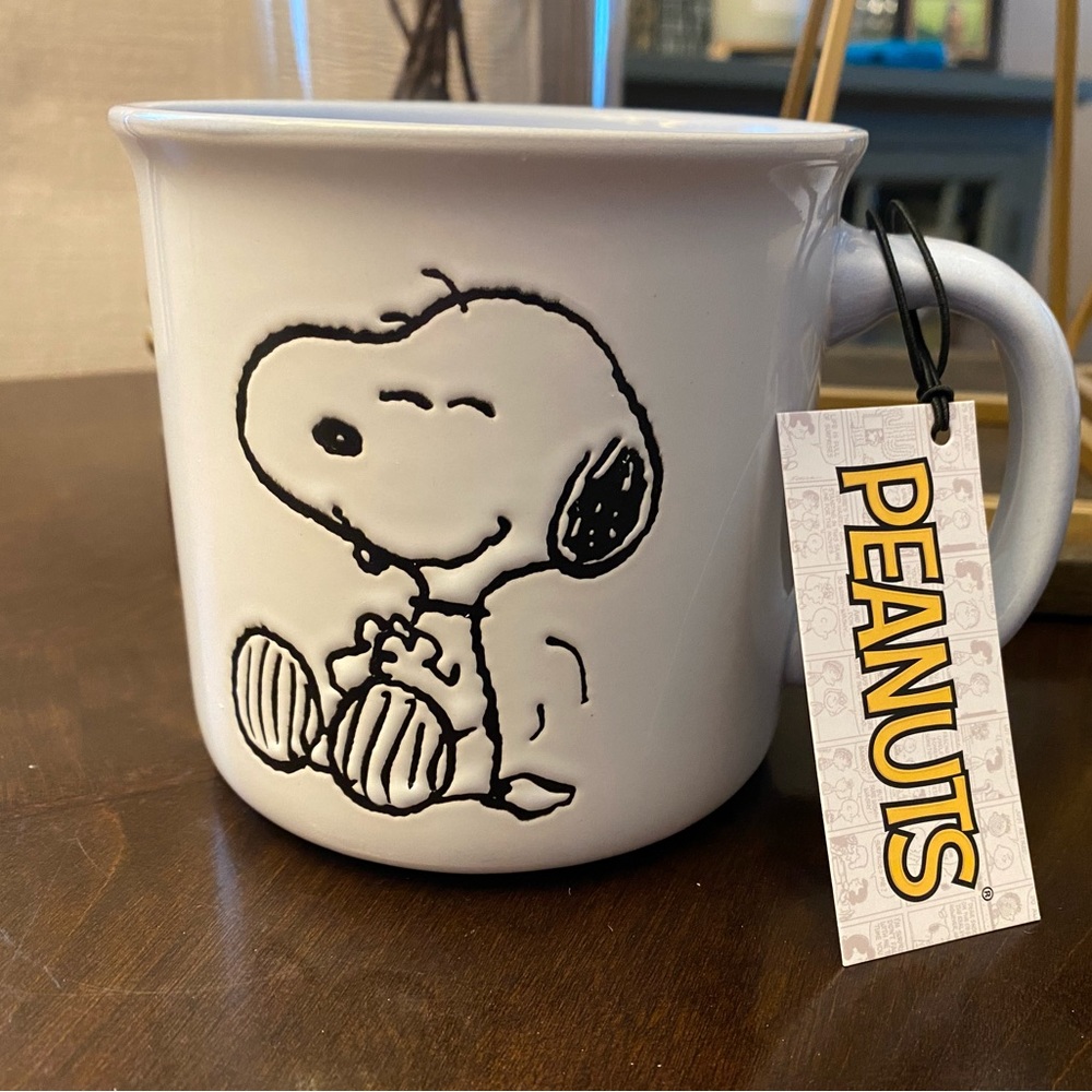 NEW - Large Size SNOOPY & WOODSTOCK Mug (NWT).